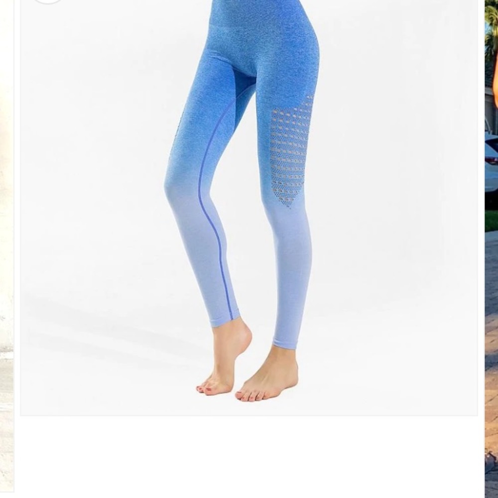 Brand New Without Tags Nikki B Ombre Mesh Butt Lifting Legging